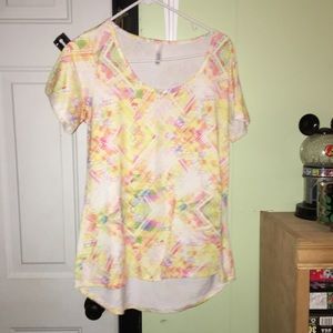 Lularoe perfect T, pretty bright multicolor Small
